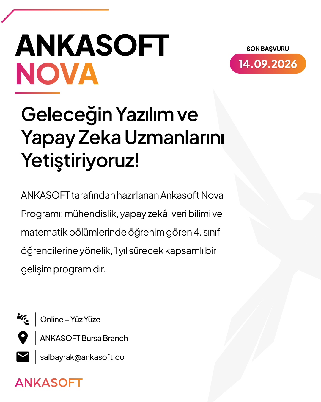 ANKASOFT NOVA Programı